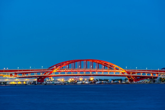 Red bridge monorail kobe