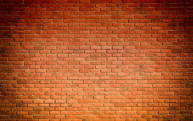 Red brown block brick wall Beautifully 