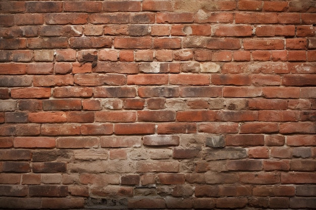 Red brown brick wall background