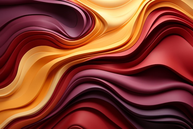 a red brown wave background red brown edges in the style of chromatic sculptural fabrics