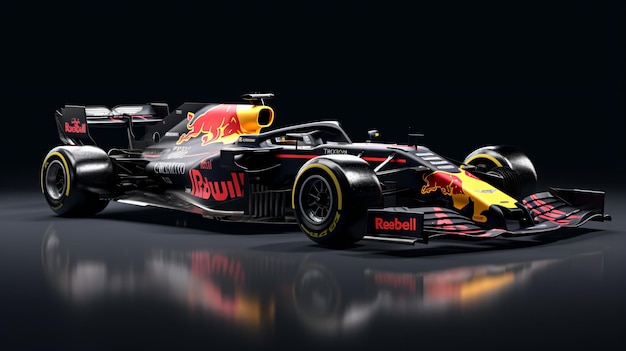 Red bull racing f1 car 3d illustration