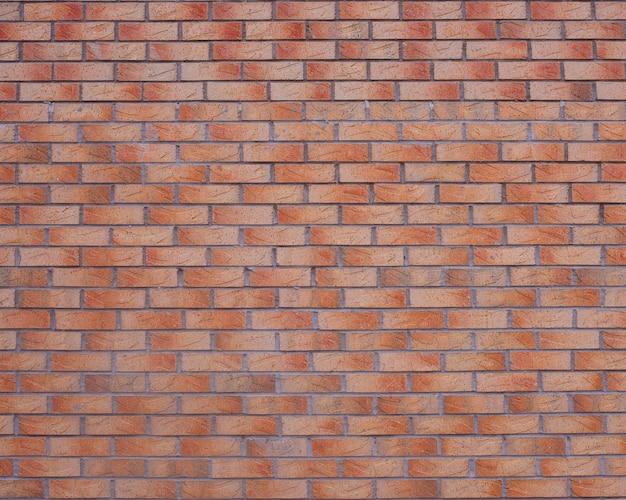 Red burned brick wall background