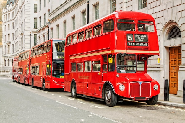 Red bus in London