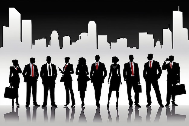 사진 red businessman silhouette