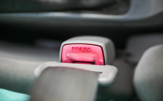 A red button that says " press " on it.