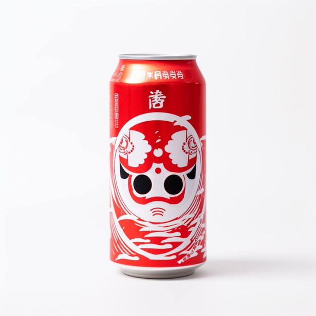 Premium AI Image A red can of japanese soda with the word " koi " on