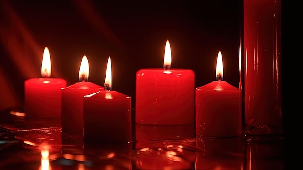 red candles