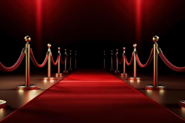 Red Carpet entrance illustration