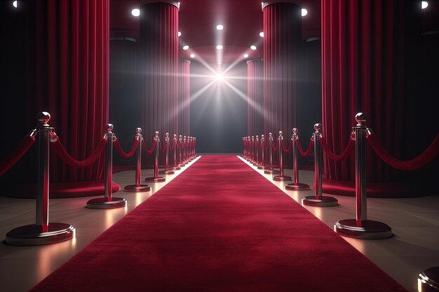 Red Carpet entrance illustration