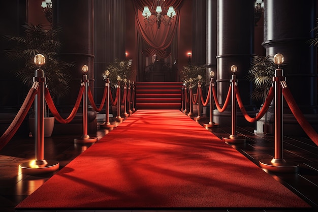 Red Carpet entrance illustration