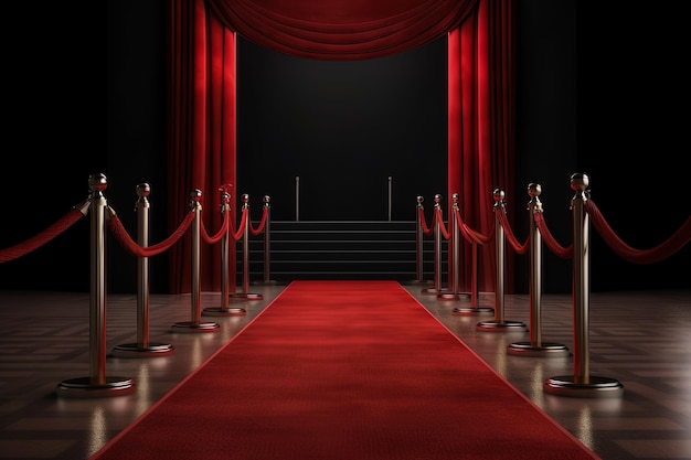 Red Carpet entrance illustration