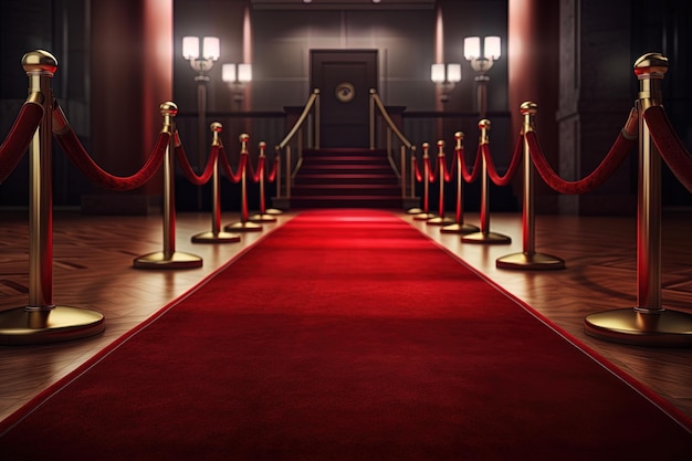 Red Carpet entrance illustration