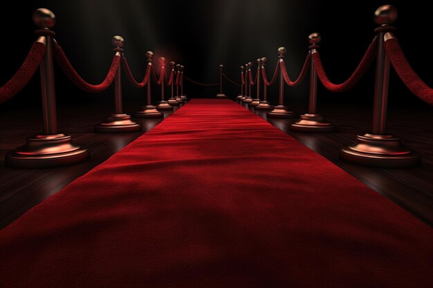 Red Carpet entrance illustration