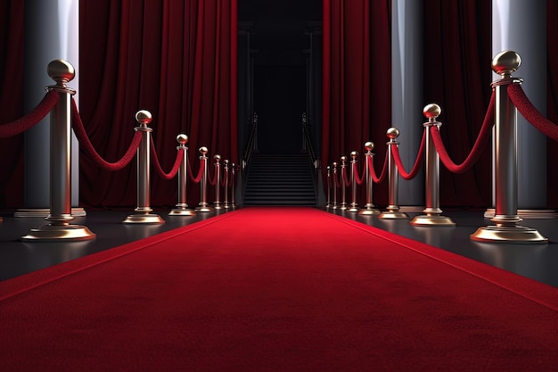 Red Carpet entrance illustration