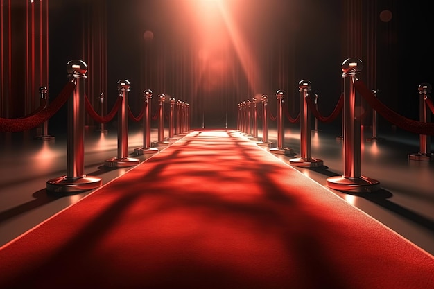 Red Carpet entrance illustration