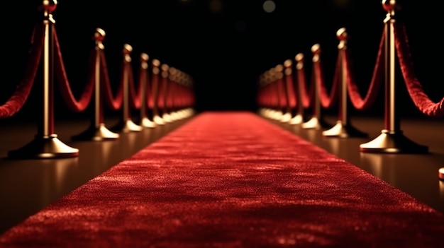 Photo red carpet generative ai