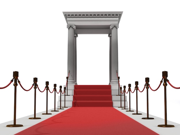 Red carpet staircase