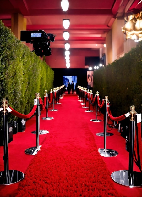 red carpet with a sign that says welcome to the world ree