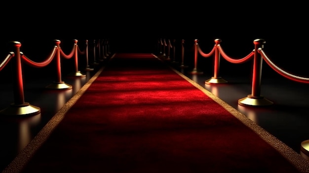 Red carpet3d Generative AI