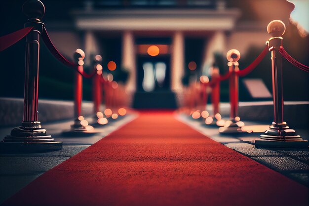 Photo red carpet3d generative ai