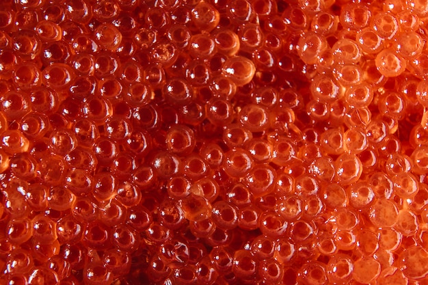 Red caviar. Abstract textured background