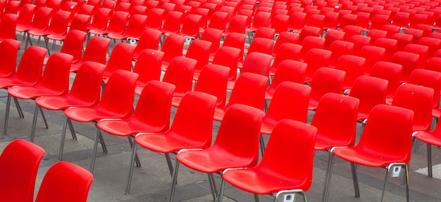 Photo red chairs