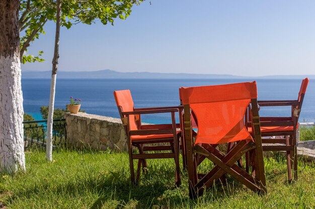 Red chairs