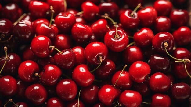 Red Cherries Commodity Product Photography