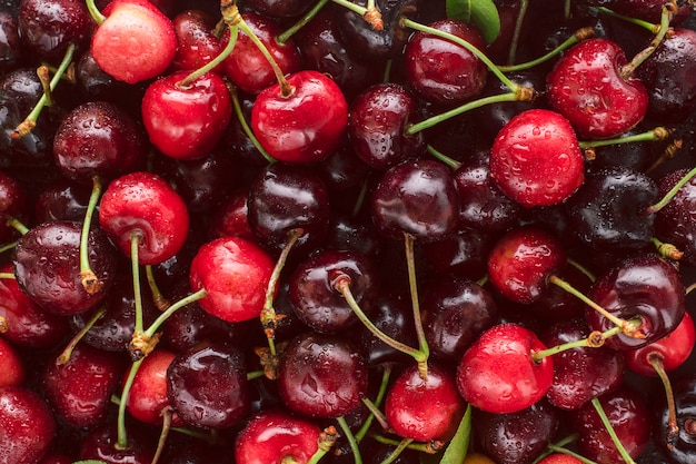 red cherry background