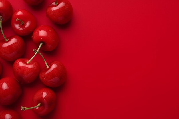 red cherry background