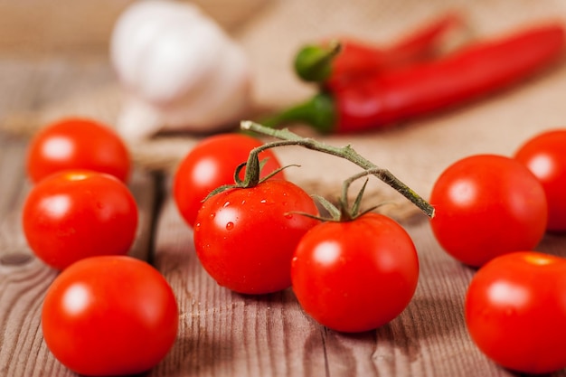 Red cherry tomatoes