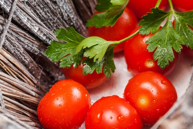 Red cherry tomatoes