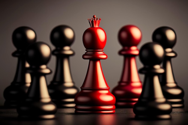 Лидерство красной шахматной пешки и концепция роста Генеративный ИИ