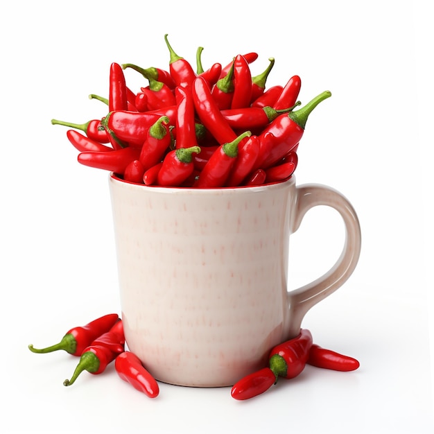 red chili in cup