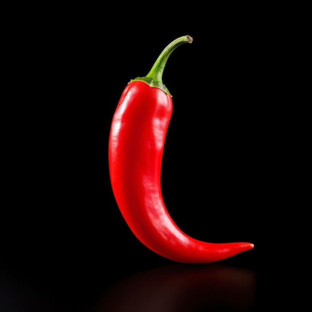 red chili on dark background