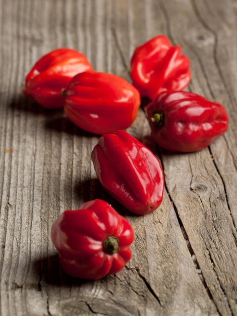 Red chili habanero peppers