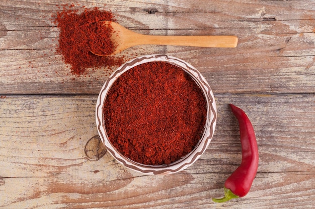 Foto peperoncino rosso alla paprica