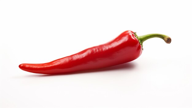 red chili pepper isolated on white background