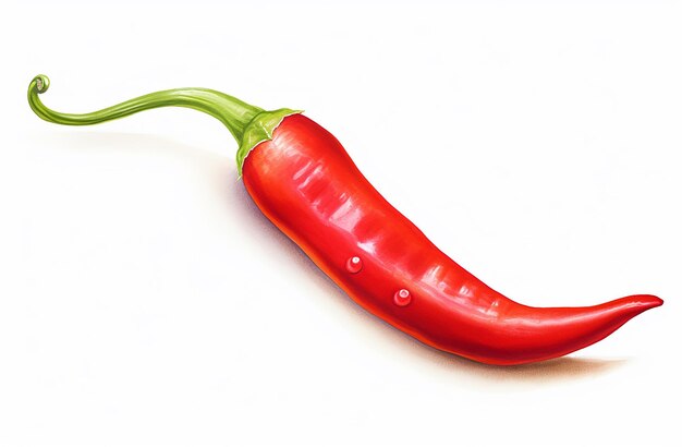 Photo red chili pepper on white background