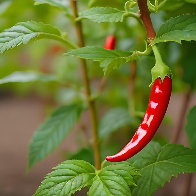 a red chili pepper with a face on it