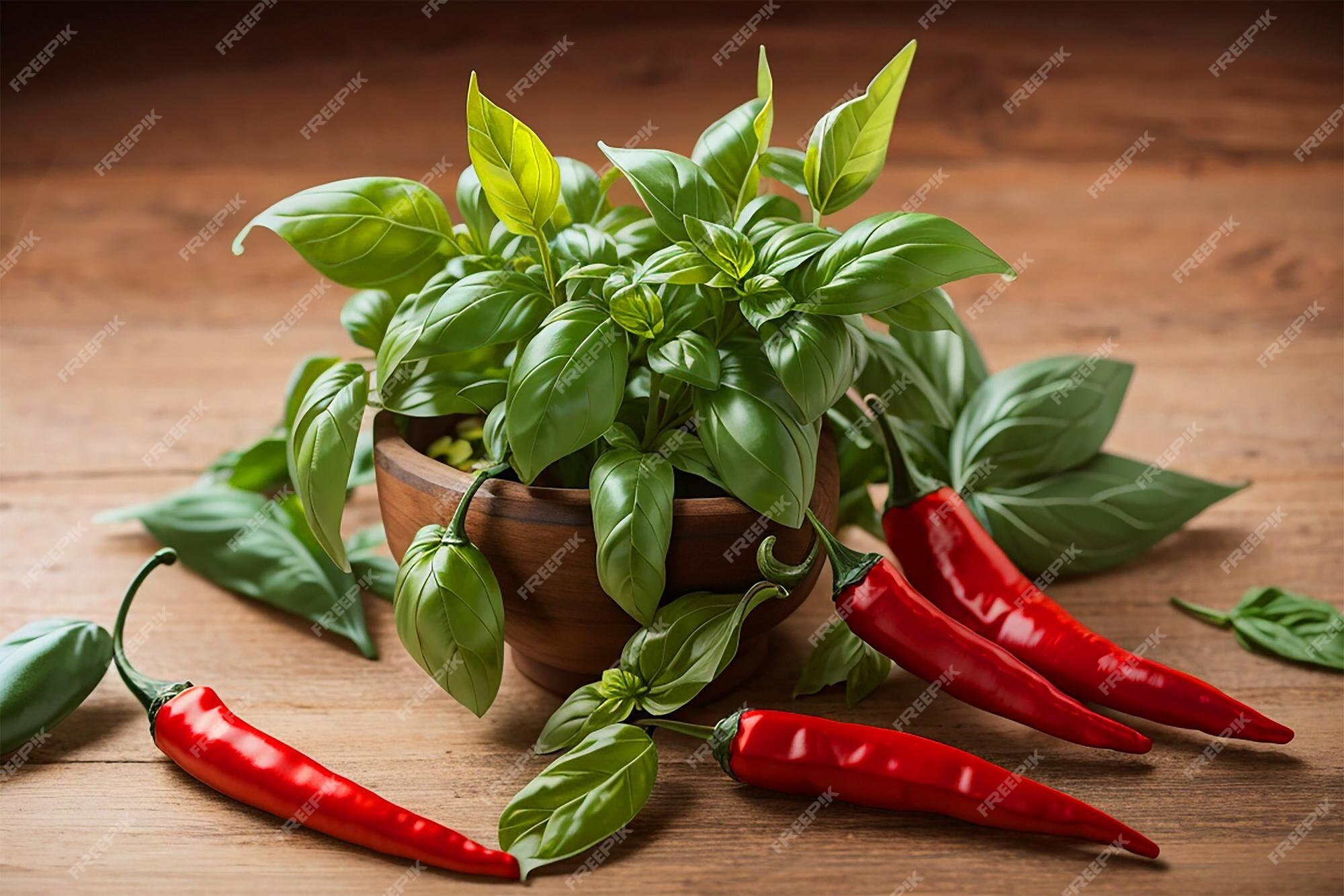 Premium Photo | Red chili with green leaf Chili pepper