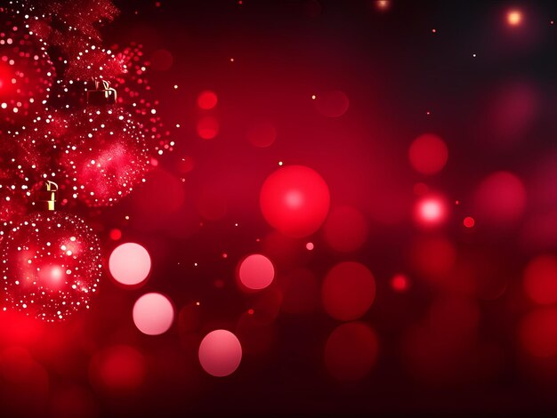 Photo red christmas background realistic