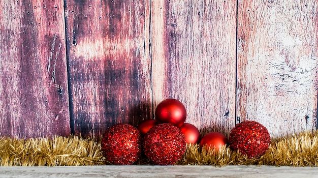 Red Christmas balls