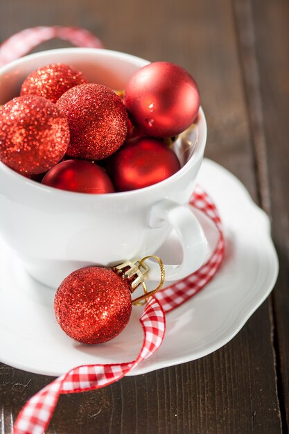 Red Christmas balls