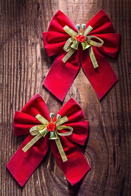 Red christmas bows