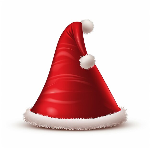 Photo red christmas hat vector design illustration