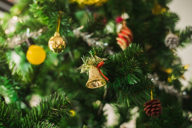 Red Christmas ornament hanging