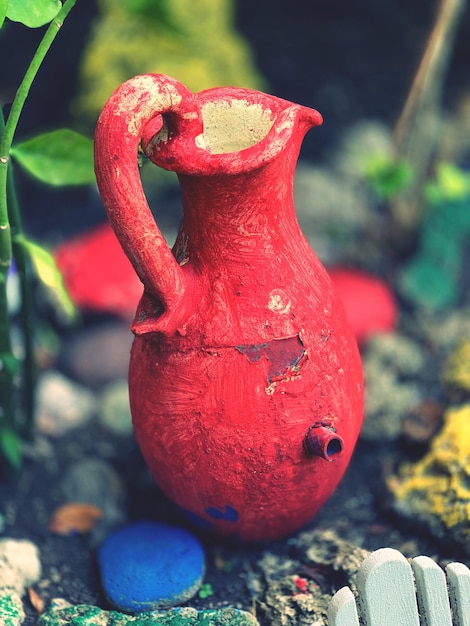 Red clay jar