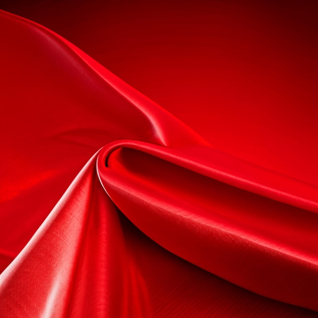 Red cloth waves background texture