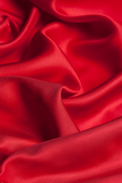 Red cloth waves background texture